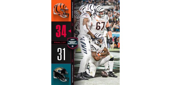In der entscheidenden Verlängerung blühten die Bengals wie ein Blitz auf und die Jaguars versanken in Dunkelheit